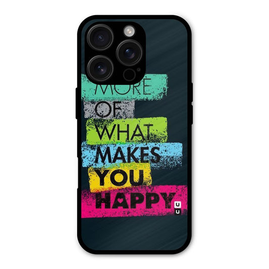 Makes You Happy Shockproof Hybrid Protection (Metal + TPU) Back Case Cover