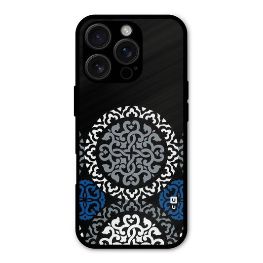 Mandala Circle Pattern Shockproof Hybrid Protection (Metal + TPU) Back Case Cover