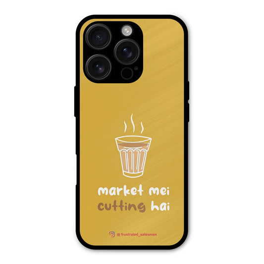 Market Mei Cutting Hai Mustard Yellow Shockproof Hybrid Protection (Metal + TPU) Back Case Cover