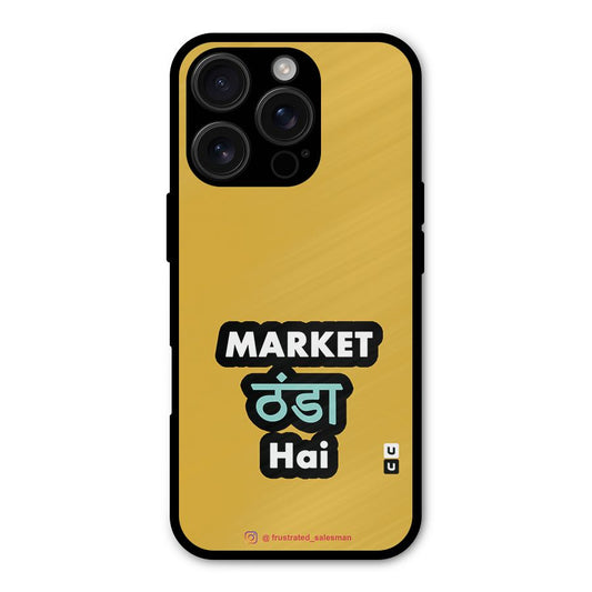 Market Thanda Hai Mustard Yellow Shockproof Hybrid Protection (Metal + TPU) Back Case Cover