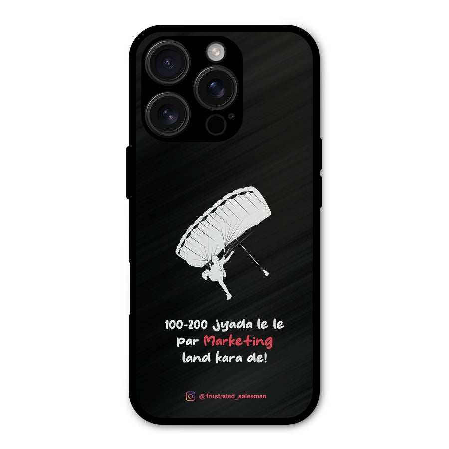 Marketing Land Kara De Black Shockproof Hybrid Protection (Metal + TPU) Back Case Cover