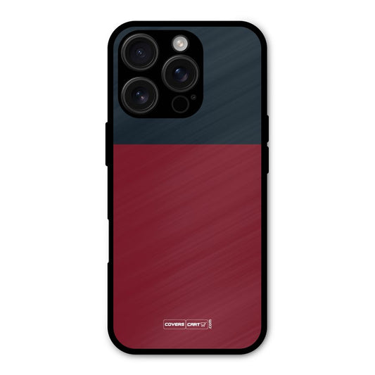 Maroon and Navy Blue Shockproof Hybrid Protection (Metal + TPU) Back Case Cover