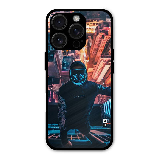Mask Guy Climbing Building Shockproof Hybrid Protection (Metal + TPU) Back Case Cover