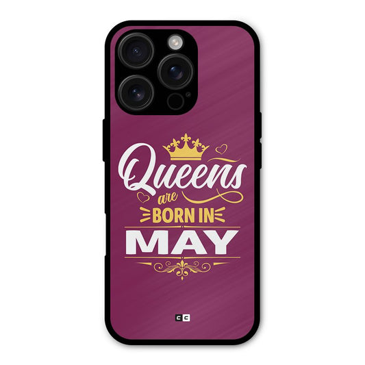 May Born Queens Shockproof Hybrid Protection (Metal + TPU) Back Case Cover