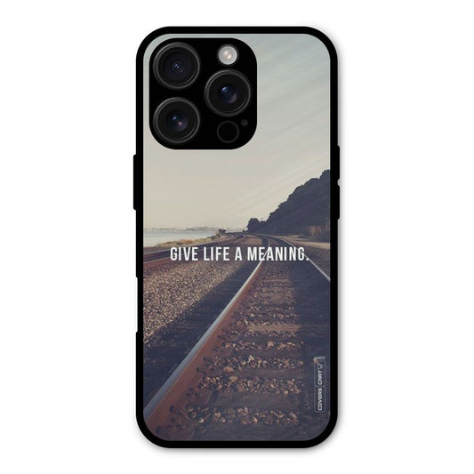 Meaning To Life Shockproof Hybrid Protection (Metal + TPU) Back Case Cover
