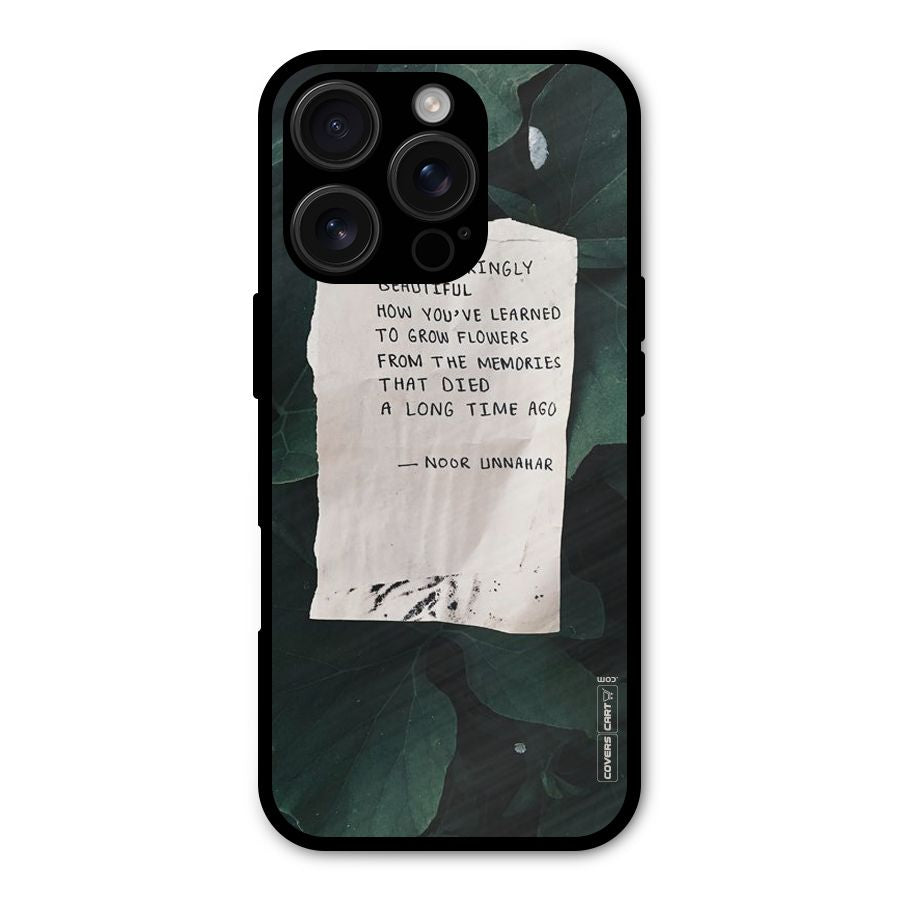 Memories Shockproof Hybrid Protection (Metal + TPU) Back Case Cover