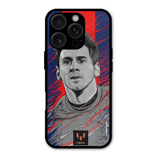 Messi For FCB Shockproof Hybrid Protection (Metal + TPU) Back Case Cover