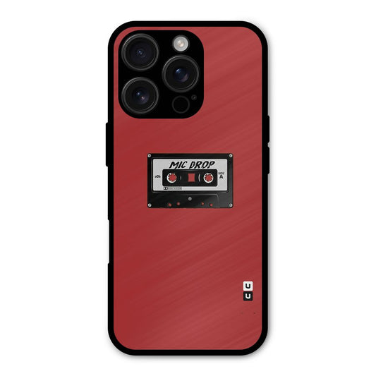Mic Drop Cassette Minimalistic Shockproof Hybrid Protection (Metal + TPU) Back Case Cover