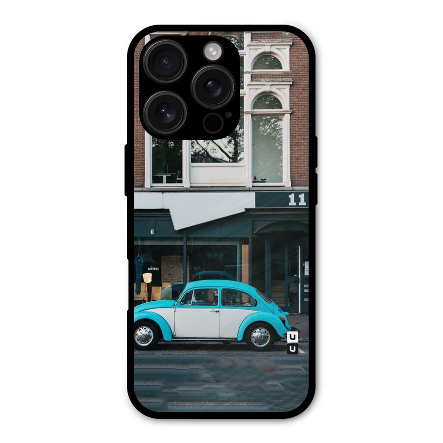 Mini Blue Car Shockproof Hybrid Protection (Metal + TPU) Back Case Cover