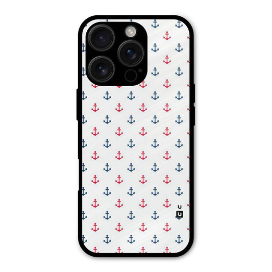 Minimal Anchor Pattern Shockproof Hybrid Protection (Metal + TPU) Back Case Cover