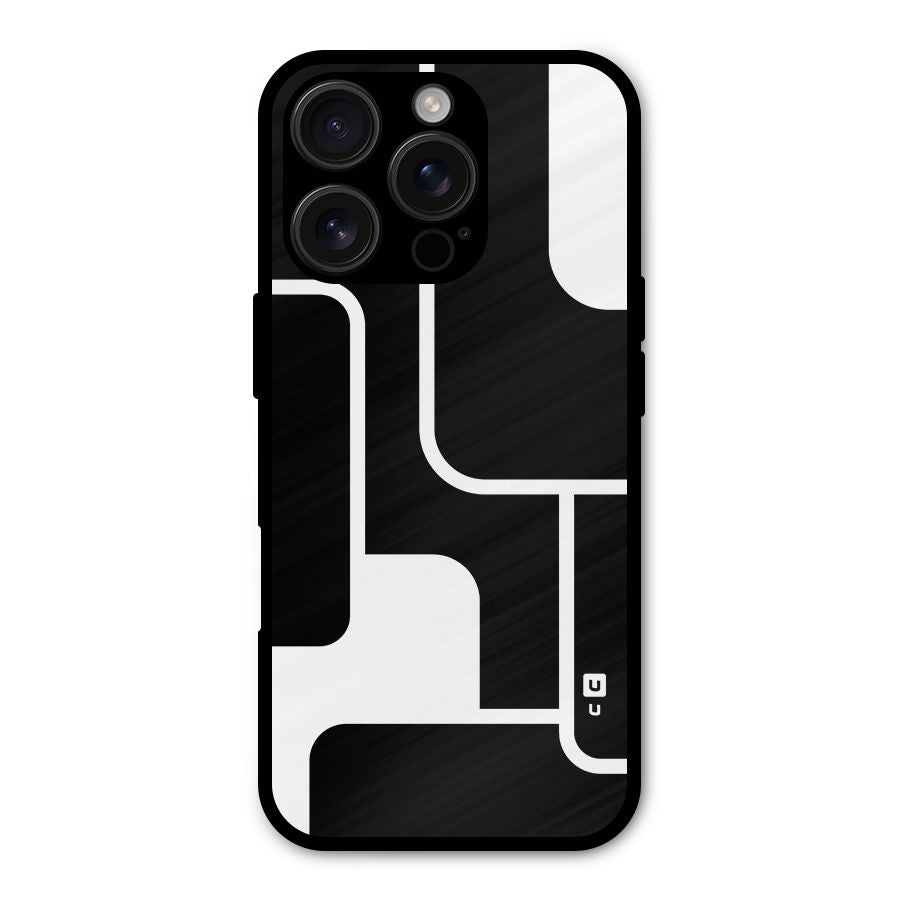 Minimalistic Shapes Shockproof Hybrid Protection (Metal + TPU) Back Case Cover