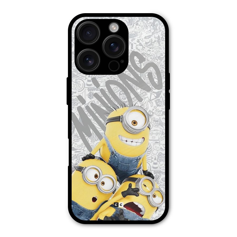 Minions Typo Shockproof Hybrid Protection (Metal + TPU) Back Case Cover