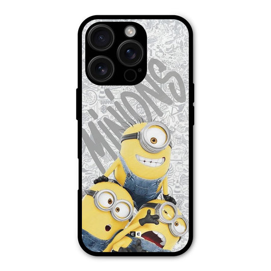 Minions Typo Shockproof Hybrid Protection (Metal + TPU) Back Case Cover