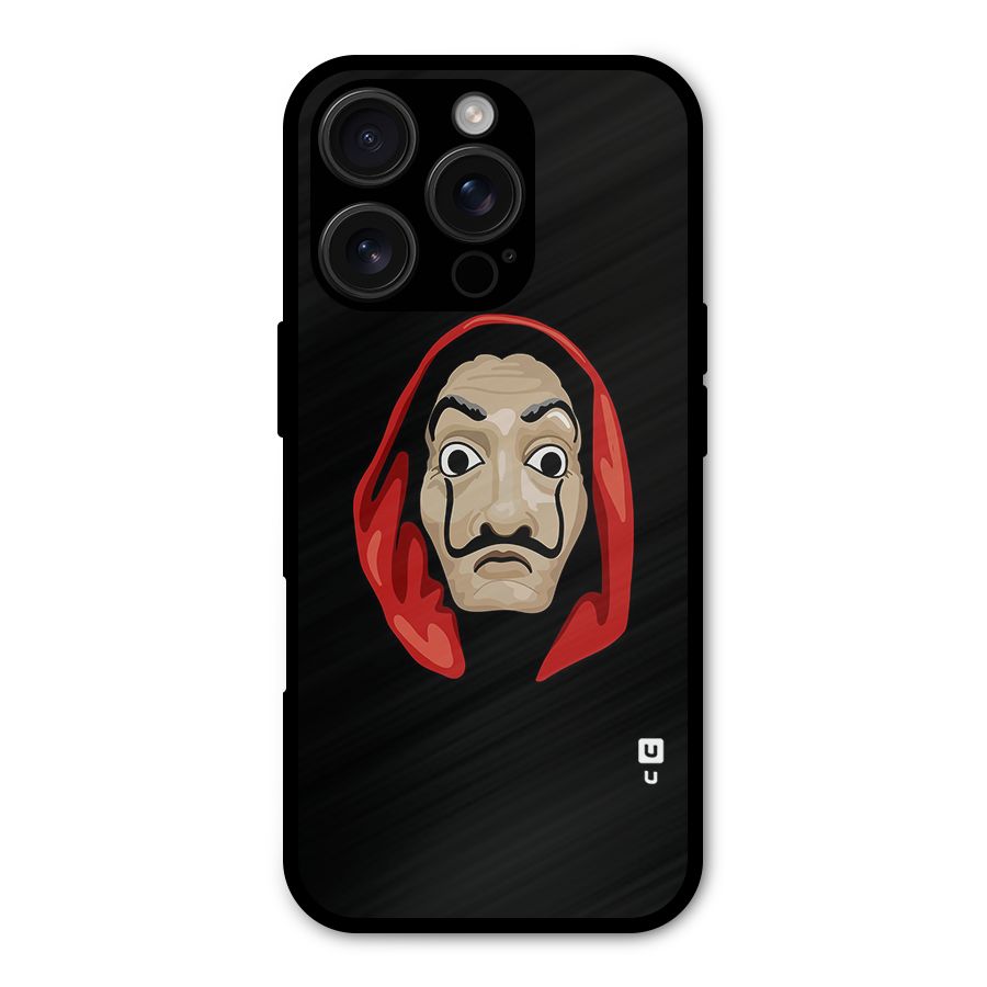 Money Heist Mask Shockproof Hybrid Protection (Metal + TPU) Back Case Cover