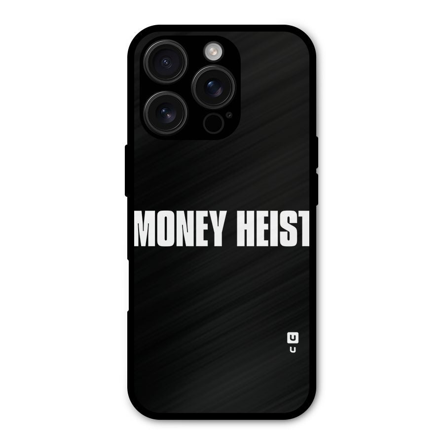 Money Heist Typography Shockproof Hybrid Protection (Metal + TPU) Back Case Cover