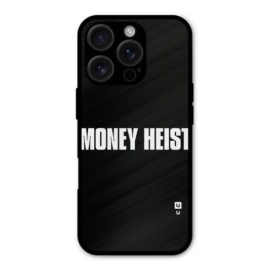 Money Heist Typography Shockproof Hybrid Protection (Metal + TPU) Back Case Cover