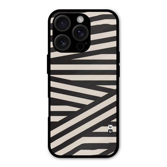 Monochrome Lines Shockproof Hybrid Protection (Metal + TPU) Back Case Cover