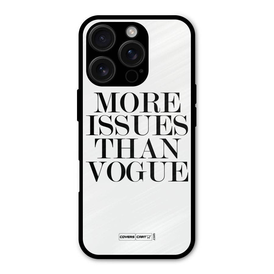More Issues than Vogue (White) Shockproof Hybrid Protection (Metal + TPU) Back Case Cover