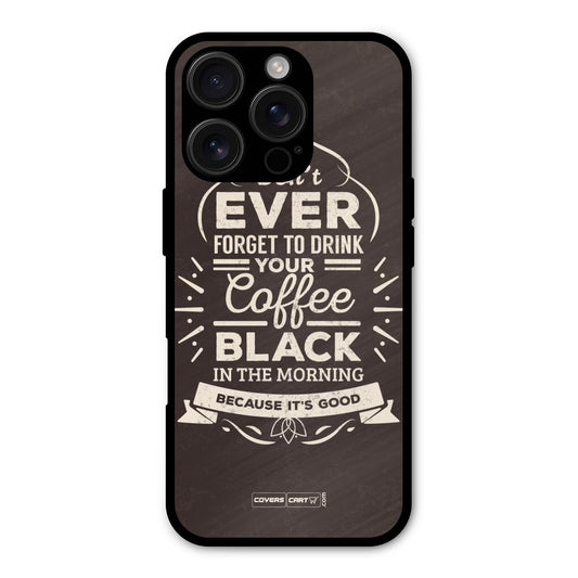 Morning Coffee Love Shockproof Hybrid Protection (Metal + TPU) Back Case Cover
