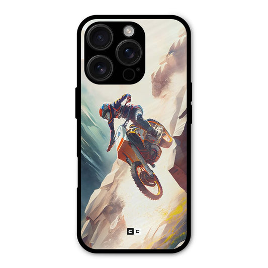 Mountain Biker Shockproof Hybrid Protection (Metal + TPU) Back Case Cover