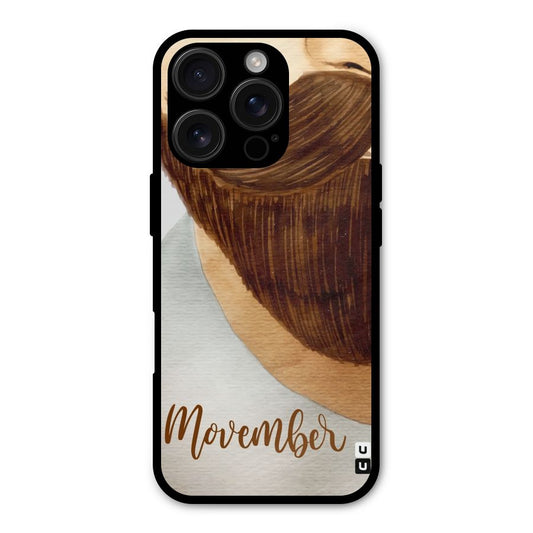 Movember Moustache Shockproof Hybrid Protection (Metal + TPU) Back Case Cover