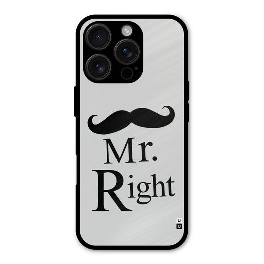 Mr. Right. Shockproof Hybrid Protection (Metal + TPU) Back Case Cover