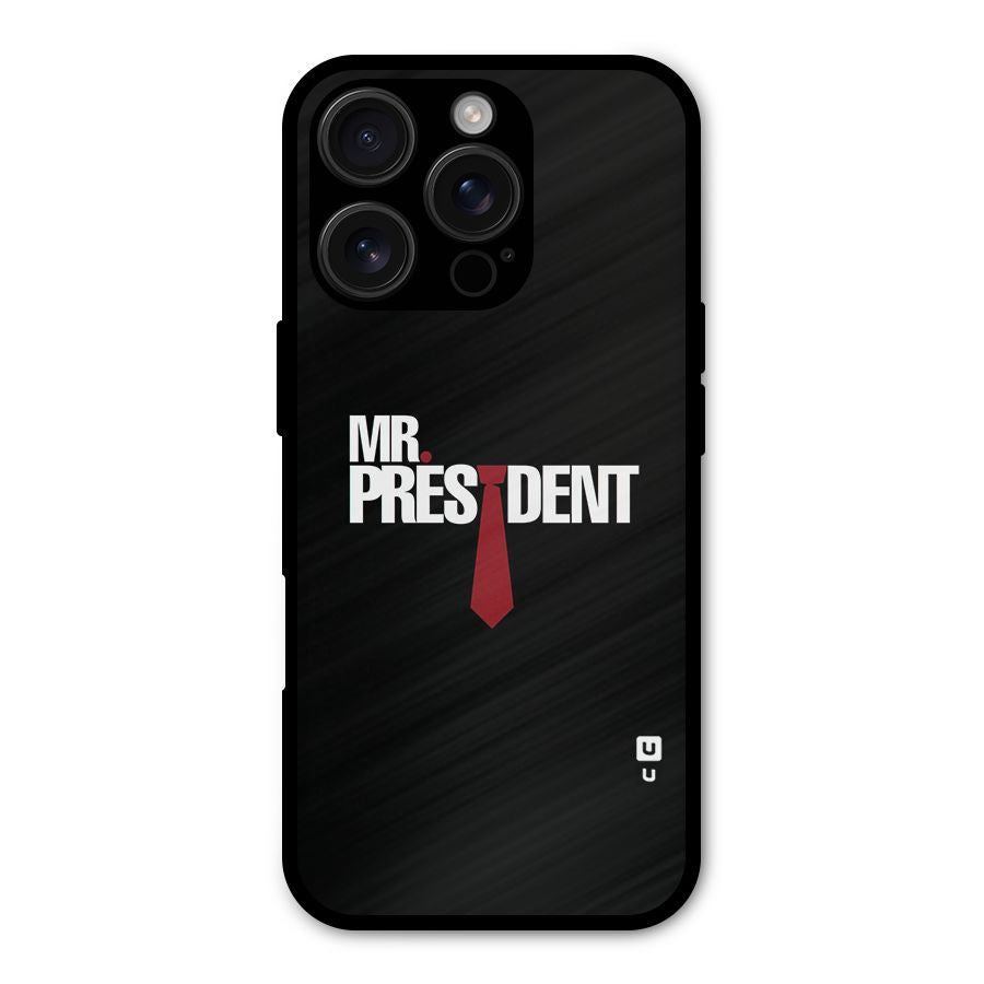 Mr President Shockproof Hybrid Protection (Metal + TPU) Back Case Cover