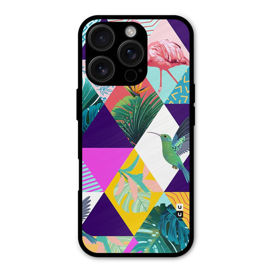 Multicolor Exotic Seamless Pattern Shockproof Hybrid Protection (Metal + TPU) Back Case Cover