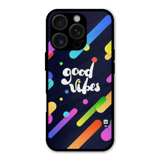 Multicolor Good Vibing Shockproof Hybrid Protection (Metal + TPU) Back Case Cover