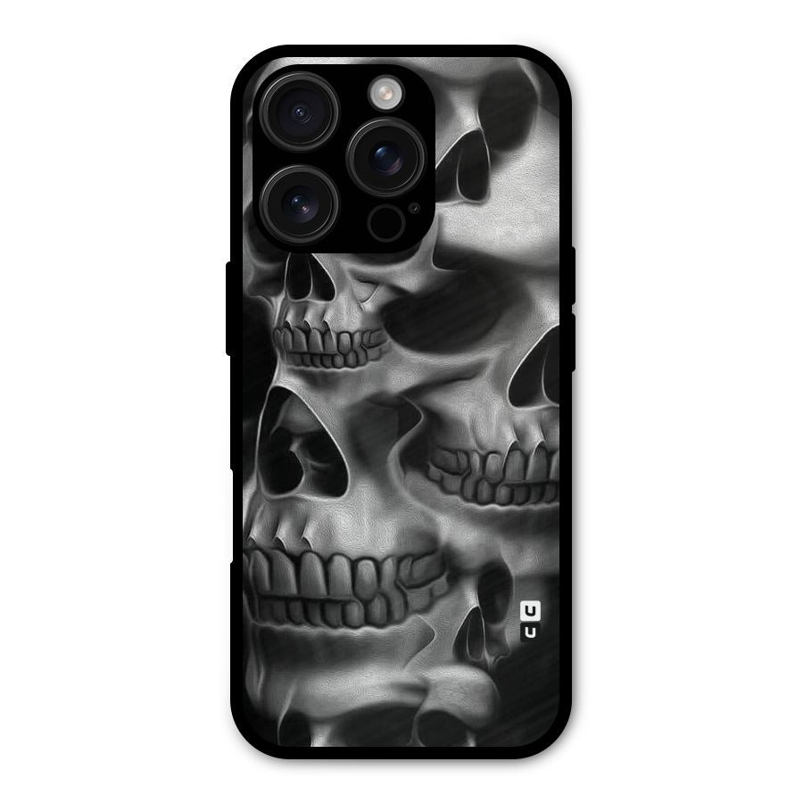 Multiple Skulls Shockproof Hybrid Protection (Metal + TPU) Back Case Cover