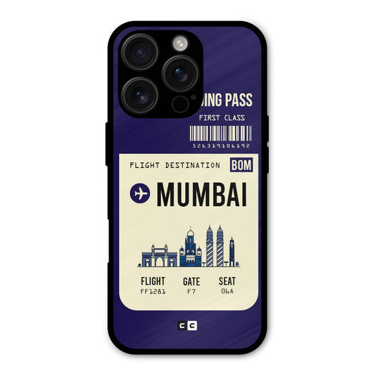 Mumbai Boarding Pass Shockproof Hybrid Protection (Metal + TPU) Back Case Cover