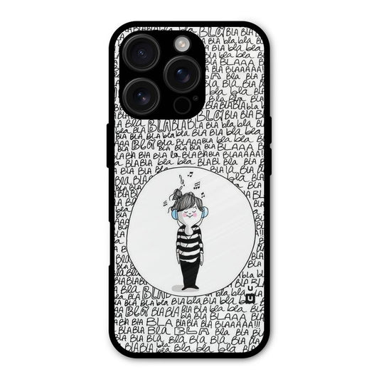 Music And Bla Bla Shockproof Hybrid Protection (Metal + TPU) Back Case Cover