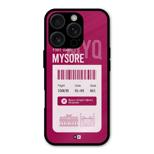 Mysore Boarding Pass Shockproof Hybrid Protection (Metal + TPU) Back Case Cover