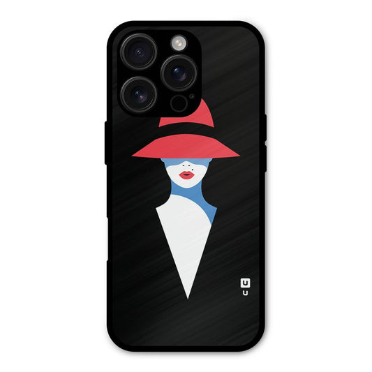 Mysterious Woman Illustration Shockproof Hybrid Protection (Metal + TPU) Back Case Cover
