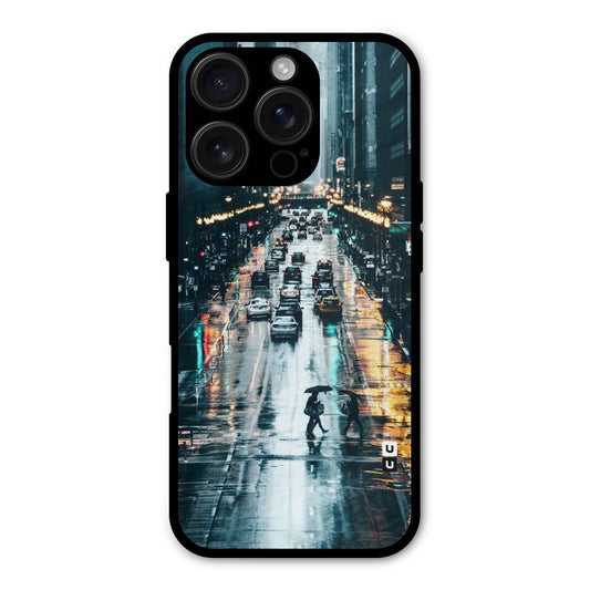 NY Streets Rainy Shockproof Hybrid Protection (Metal + TPU) Back Case Cover
