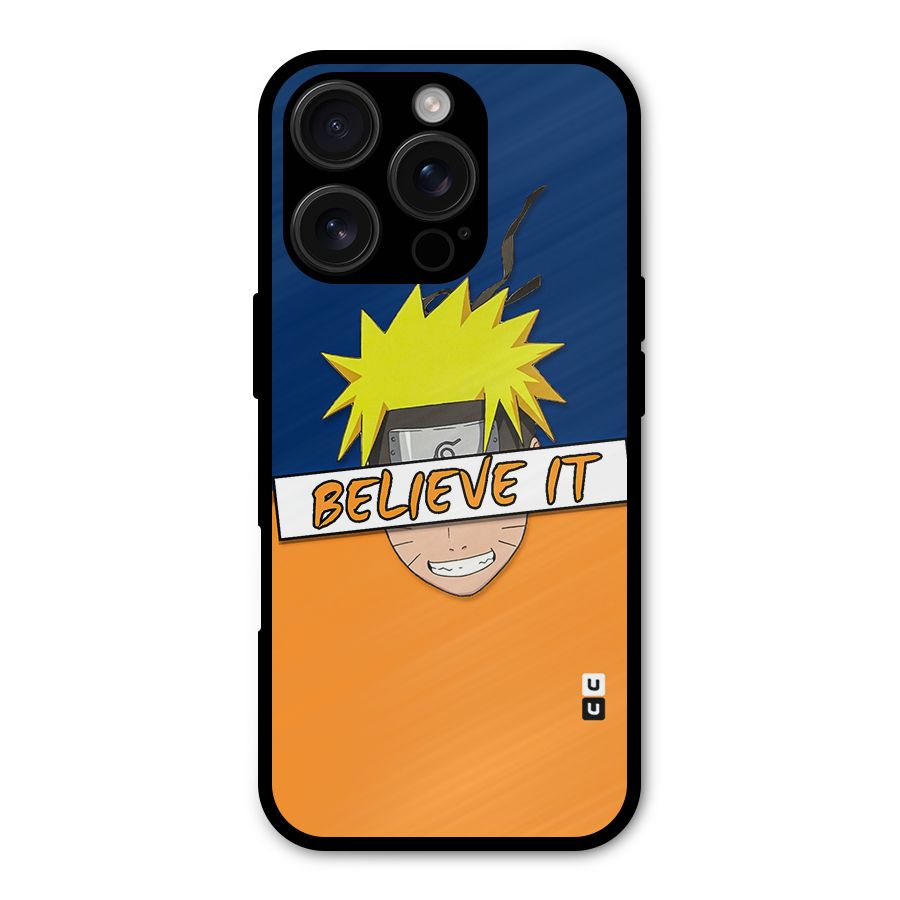 Naruto Believe It Shockproof Hybrid Protection (Metal + TPU) Back Case Cover