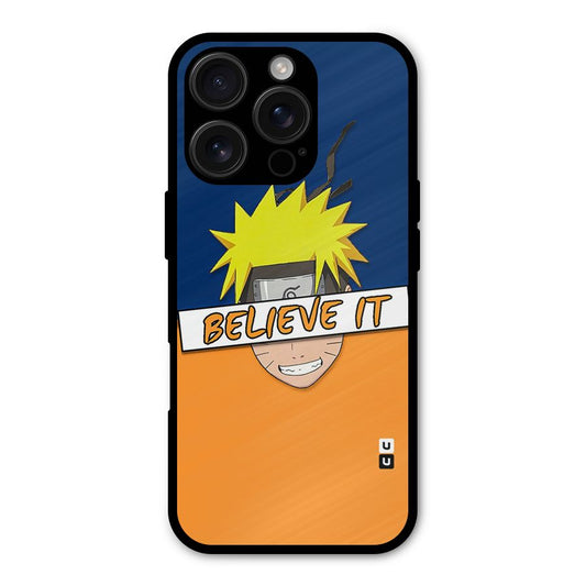 Naruto Believe It Shockproof Hybrid Protection (Metal + TPU) Back Case Cover