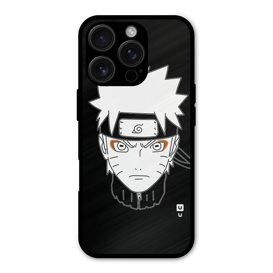 Naruto Black and White Art Shockproof Hybrid Protection (Metal + TPU) Back Case Cover