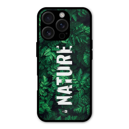 Nature Leaves Shockproof Hybrid Protection (Metal + TPU) Back Case Cover
