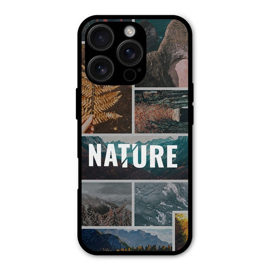 Nature Travel Shockproof Hybrid Protection (Metal + TPU) Back Case Cover