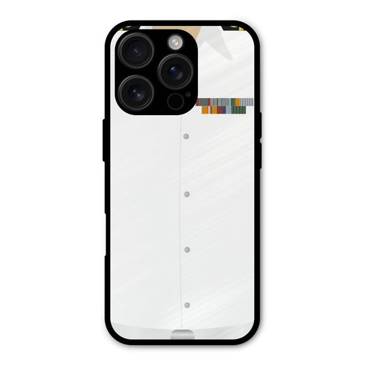Navy Uniform Shockproof Hybrid Protection (Metal + TPU) Back Case Cover