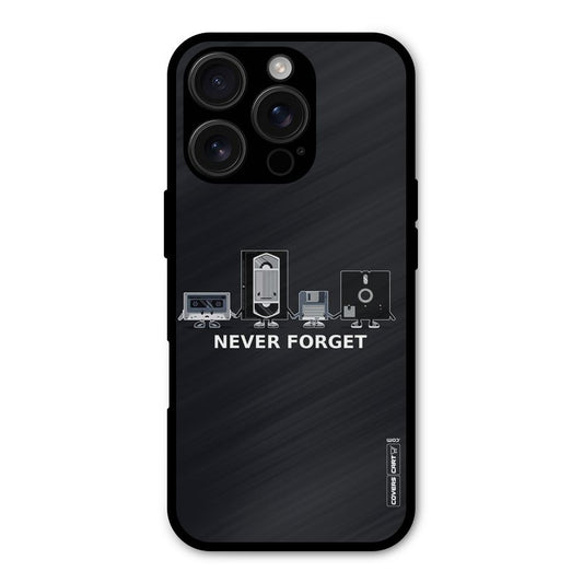 Never Forget Shockproof Hybrid Protection (Metal + TPU) Back Case Cover