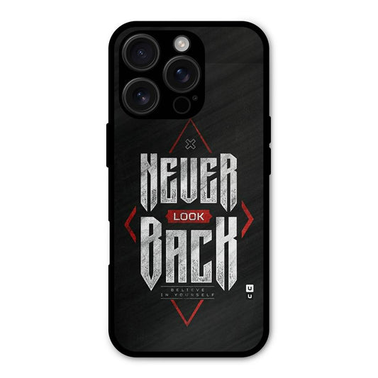 Never Look Back Diamond Shockproof Hybrid Protection (Metal + TPU) Back Case Cover