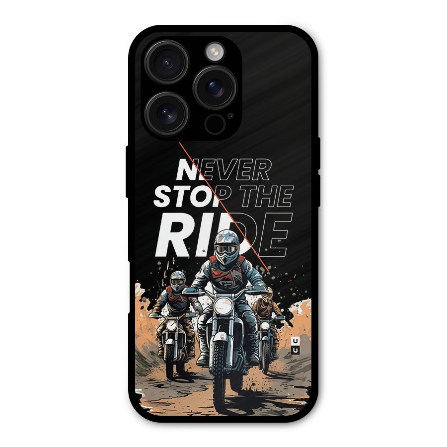 Never Stop ride Shockproof Hybrid Protection (Metal + TPU) Back Case Cover