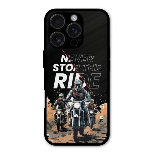 Never Stop ride Shockproof Hybrid Protection (Metal + TPU) Back Case Cover