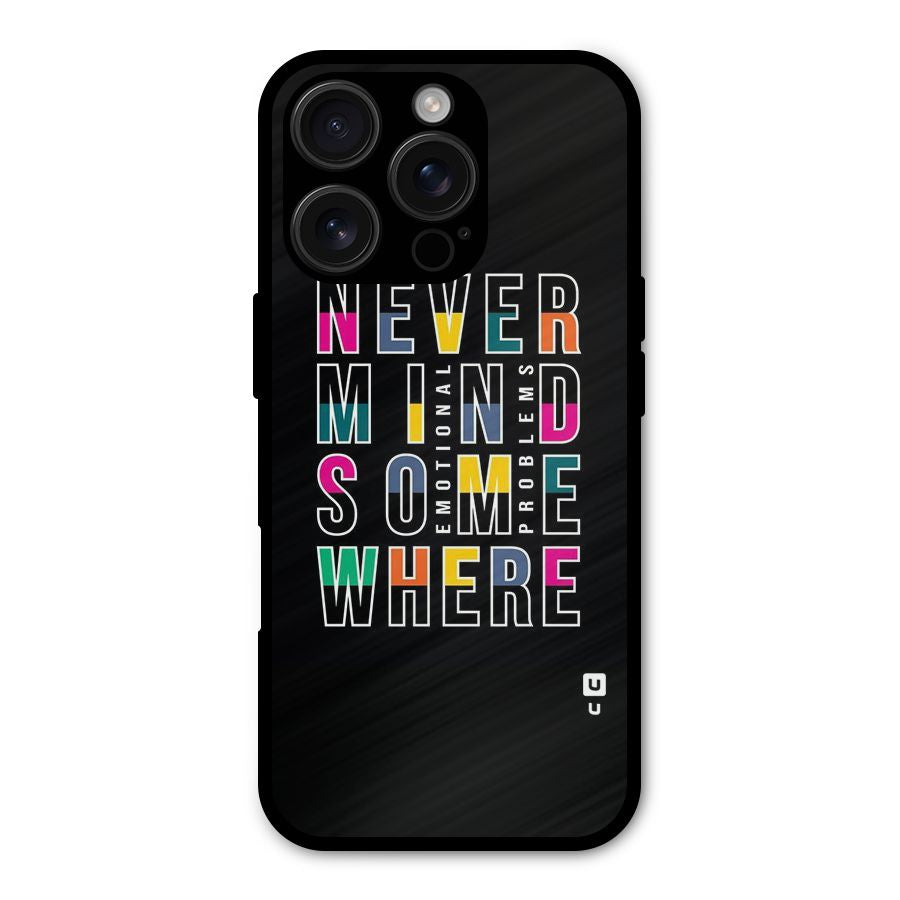 Nevermind Somewhere Shockproof Hybrid Protection (Metal + TPU) Back Case Cover