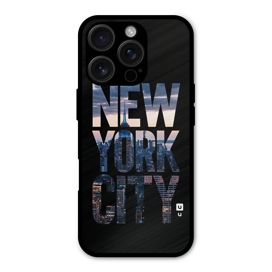 New York City Shockproof Hybrid Protection (Metal + TPU) Back Case Cover
