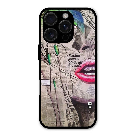 Newspaper Girl Art Shockproof Hybrid Protection (Metal + TPU) Back Case Cover