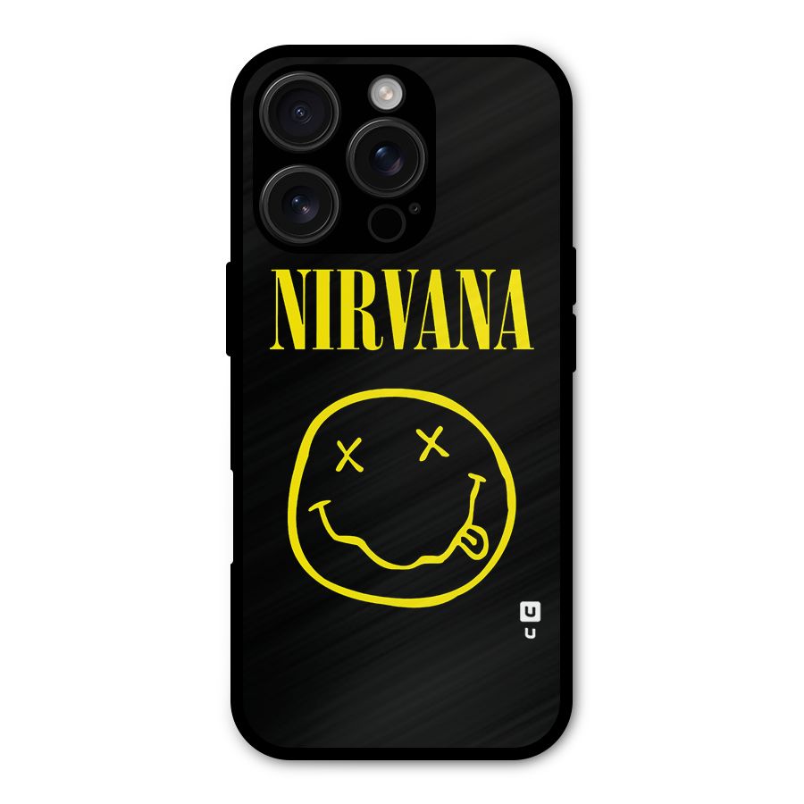 Nirvana Smiley Shockproof Hybrid Protection (Metal + TPU) Back Case Cover