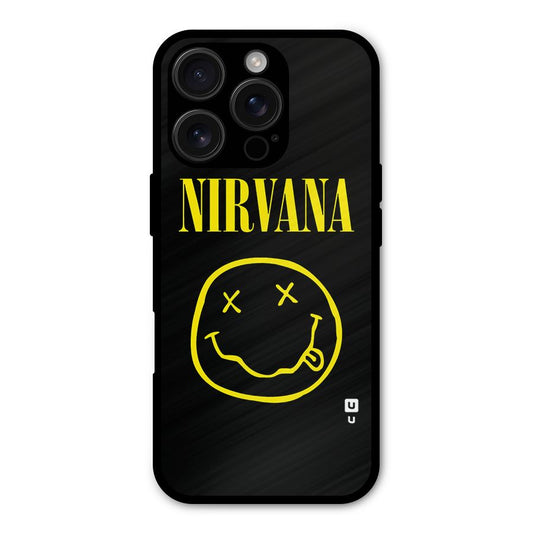 Nirvana Smiley Shockproof Hybrid Protection (Metal + TPU) Back Case Cover